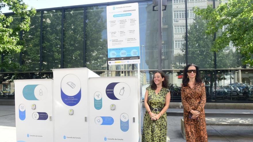 El reciclaje de A Coruña se actualiza con los nuevos puntos limpios para los barrios: así son los 14 contenedores piloto ya instalados