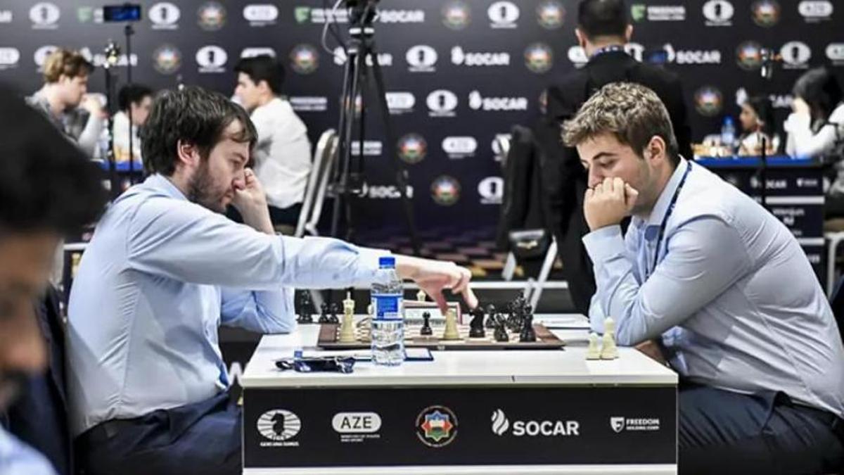 Jaime Santos Latasa, durante su partida ante el maestro azerbayano Teymur Radjavov.