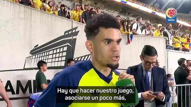 Luis Díaz: "Tenemos que concretar más y no esconderse, porque ese es el fútbol de Colombia"