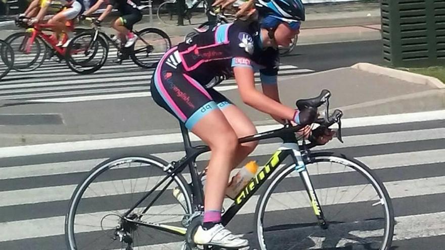 Podio de la cartagenera Ángela Conesa en el Criterium de Murcia