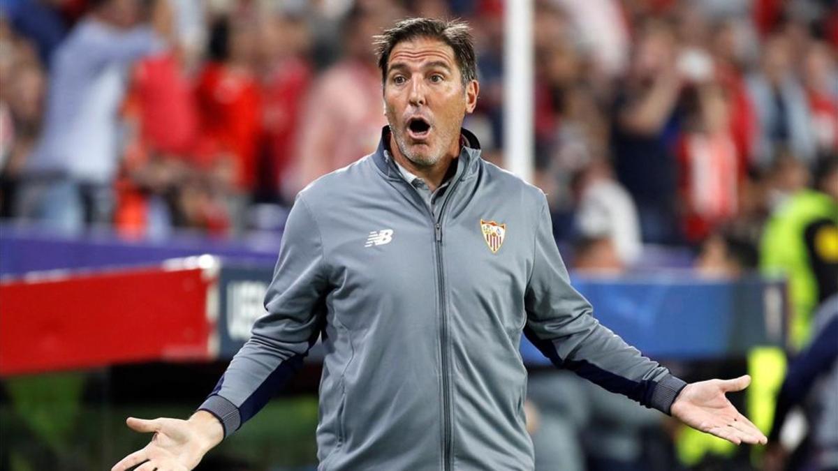 Berizzo durante su paso por el Sevilla