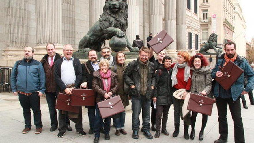 Els diputats d&#039;En Comú Podem a Madrid.