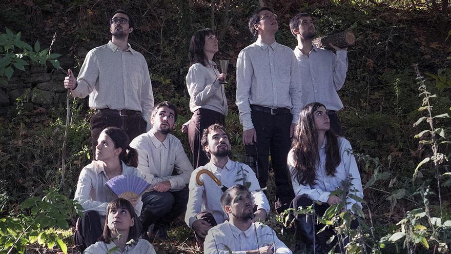 Imatge promocional de l&#039;obra de teatre «Anthropos enamorat»