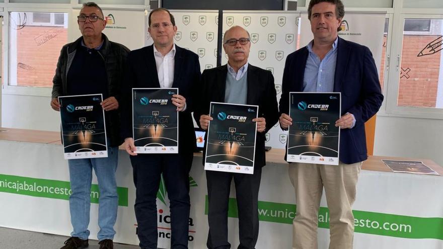 La presentación del Campeonato de Andalucía Cadete masculino, ayer.