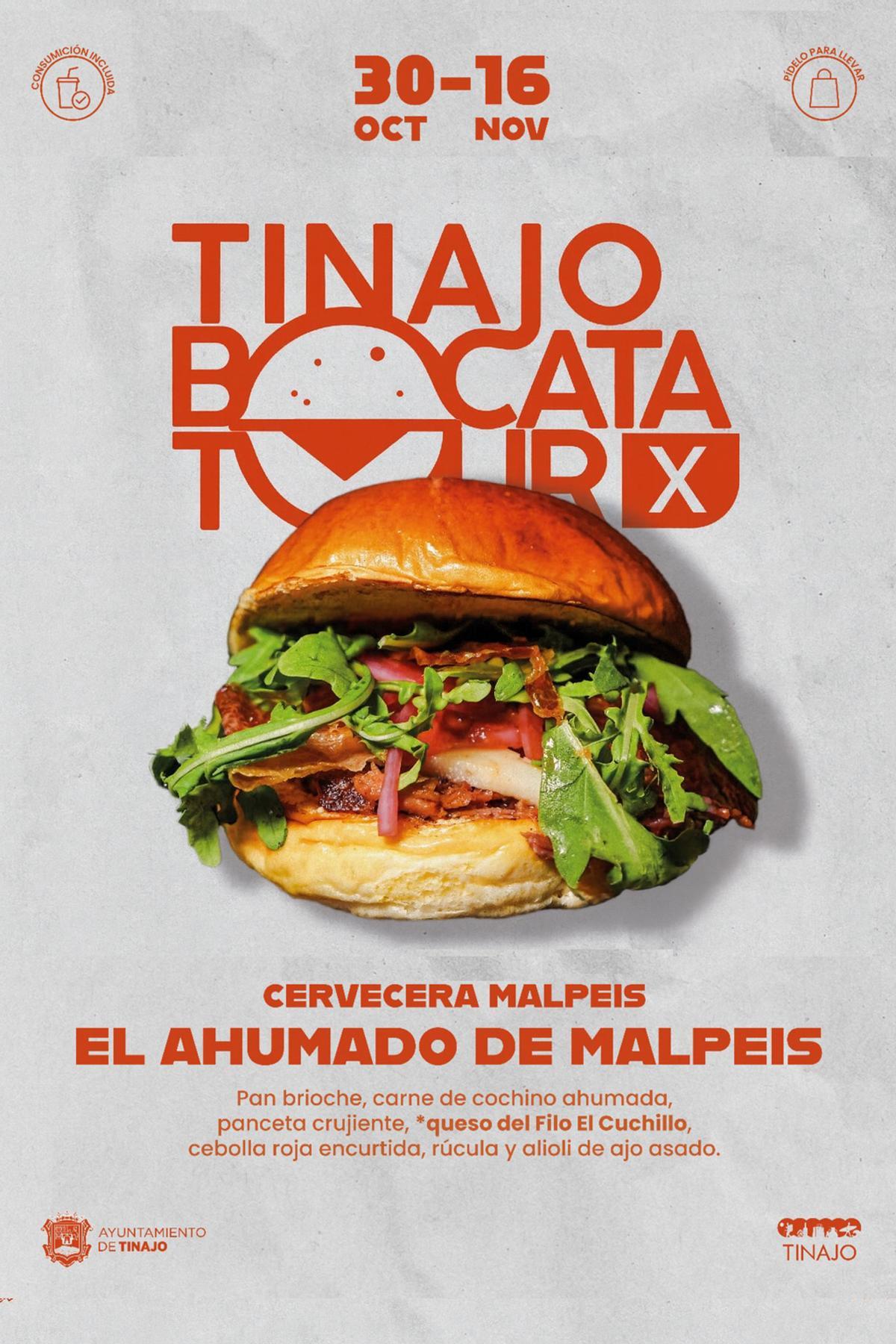 Bocadillo ganador del Tinajo Bocata Tour