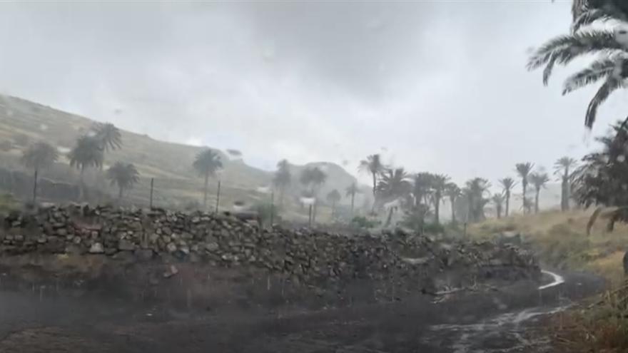 Lluvia en el norte de Lanzarote (29/03/2021)