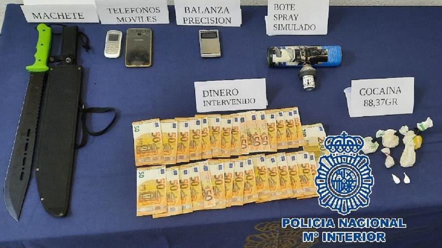 Telecoca en Málaga: detenido por vender droga en aparcamientos y áreas comerciales de la capital