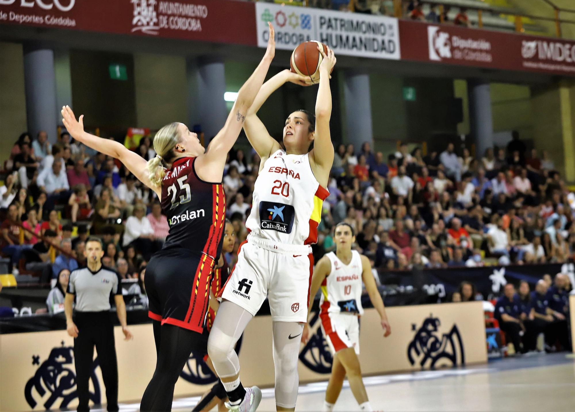 La selección española femenina de baloncesto ante Bélgica, en imágenes