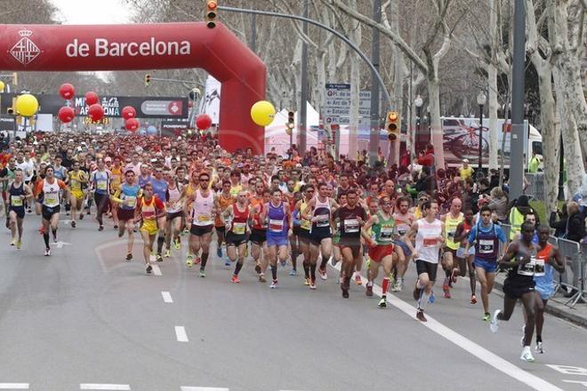 Las imágenes de la Mitja Marató de Barcelona