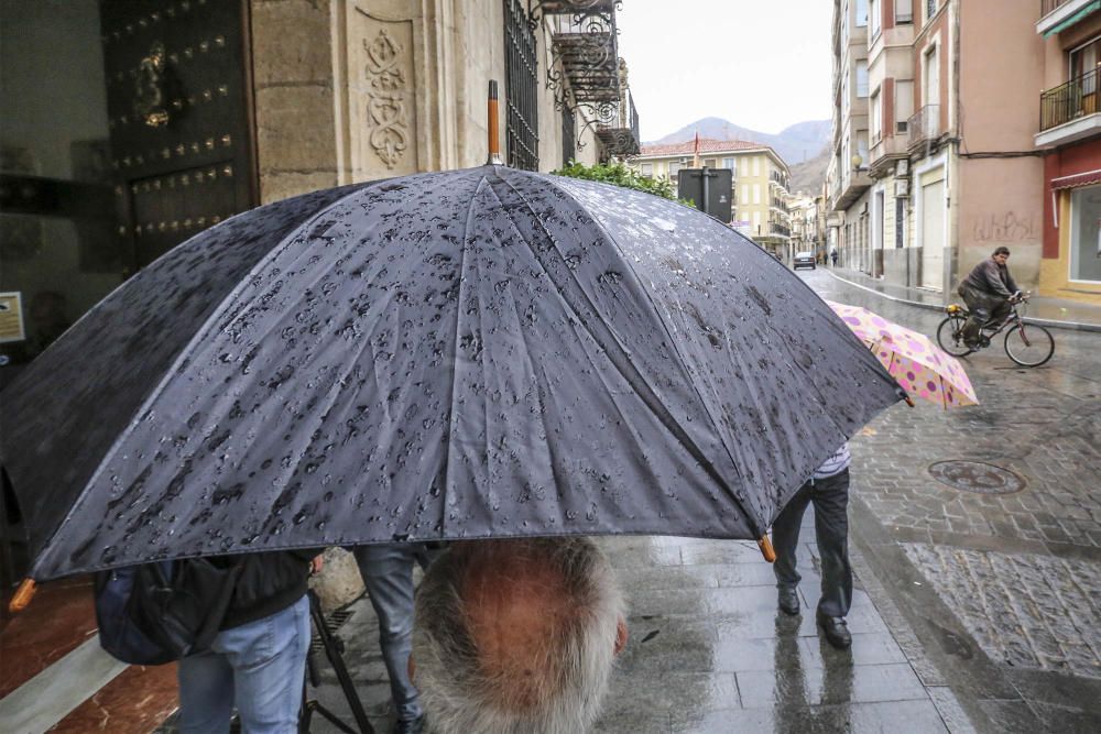 Las precipitaciones moderadas dejan hasta ocho litros por metro cuadrado en distintos puntos de la Vega Baja