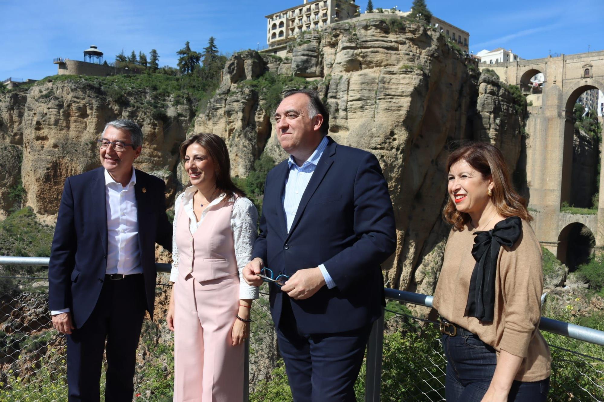 Inauguración de la primera fase del Camino del Desfiladero, en Ronda.
