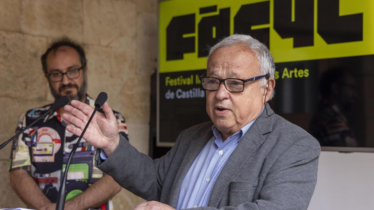 El consejero de Cultura, Turismo y Deporte, Gonzalo Santonja, presenta el Festival Internacional de las Artes de Castilla y León, FÀCYL 2025.