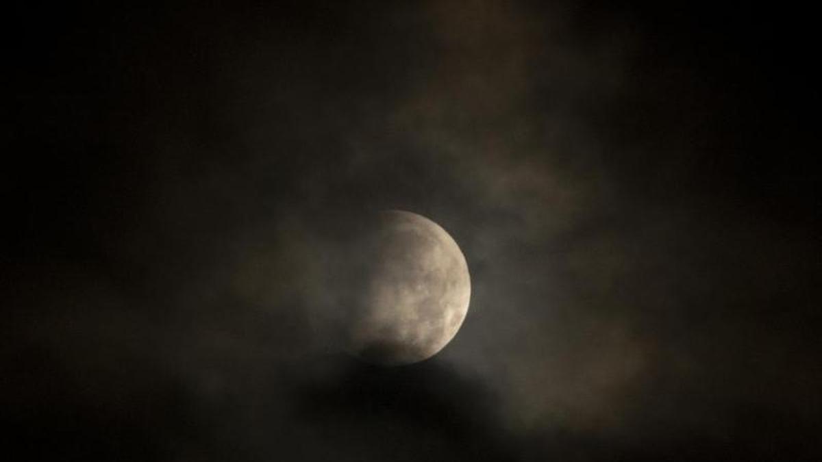 Eclipse lunar desde A Coruña