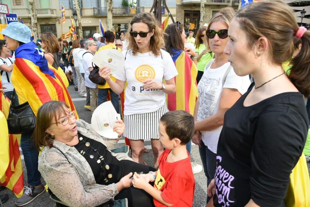 Bagencs a la concentració de Barcelona.