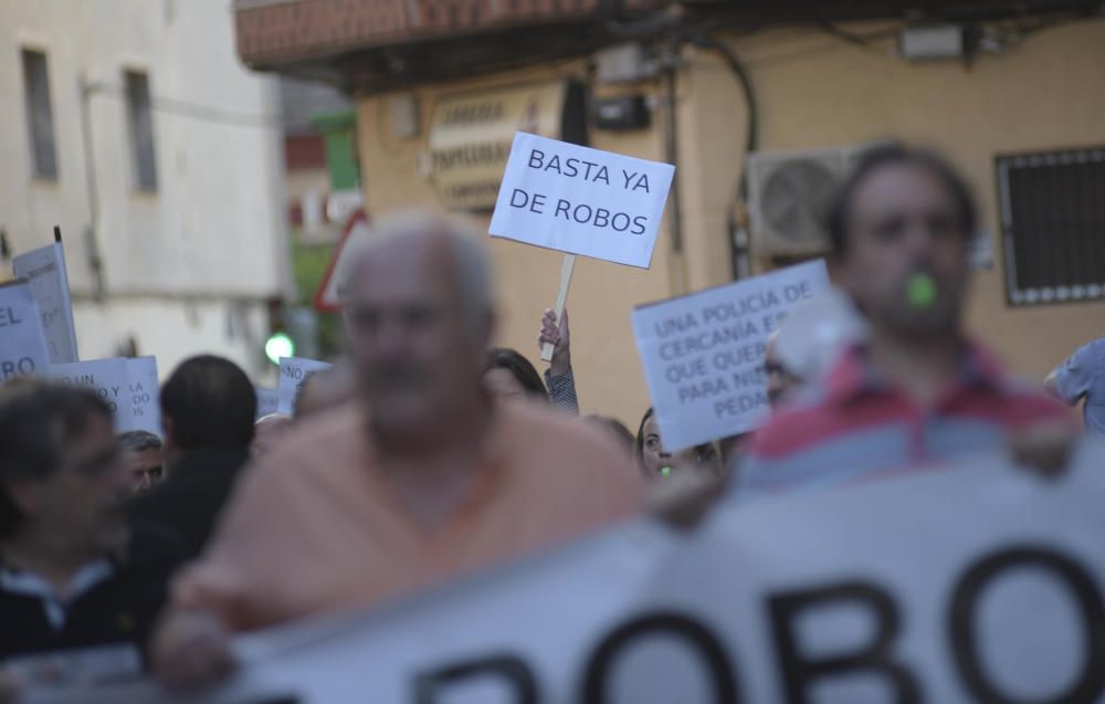 Manifestación de vecinos en El Palmar