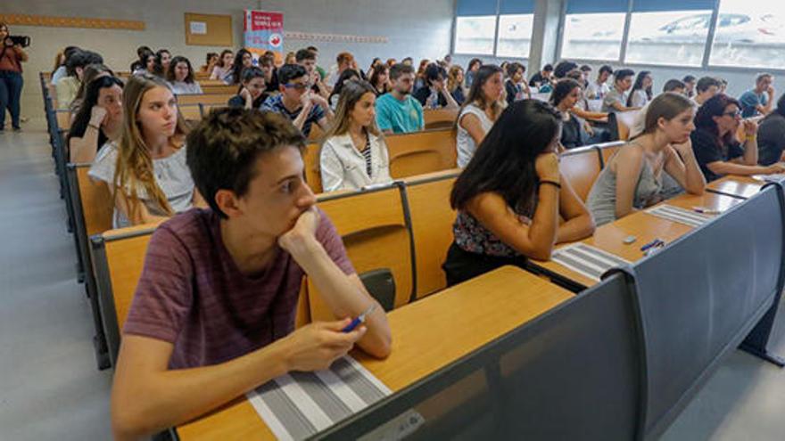 Pruebas de Selectividad en junio del pasado año en la UIB.