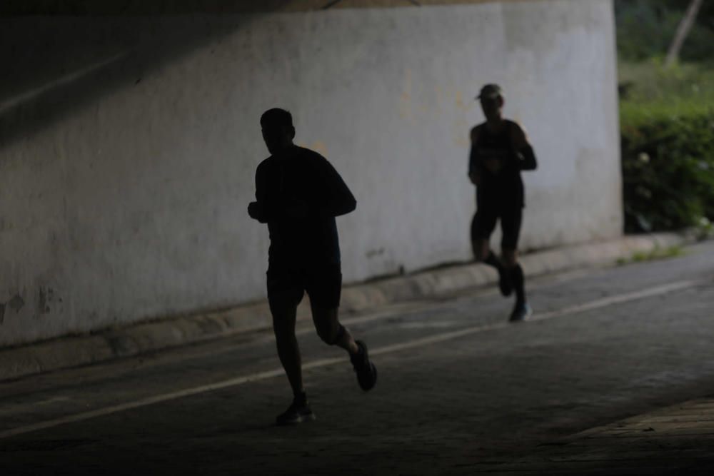 El cauce del río se llena de deportistas