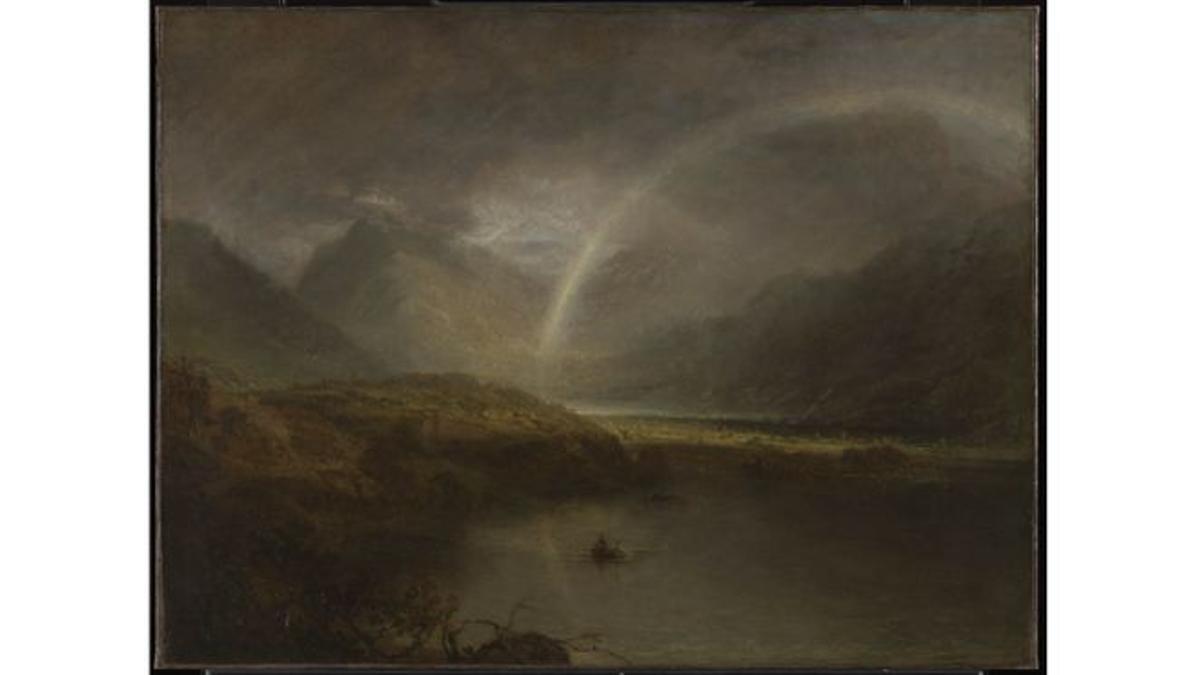 'Lago Buttermere, con parte de Cromackwater, Cumberland, un chaparrón' (expuesto en 1798). 