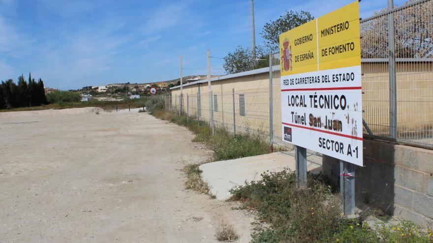 Los terrenos que forman parte de la cubierta del túnel y que son competencia de Fomento