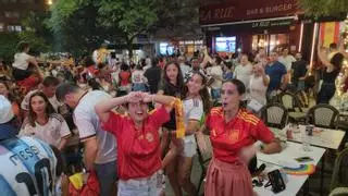 Las mejores imágenes de la celebración de la victoria de España en Alicante