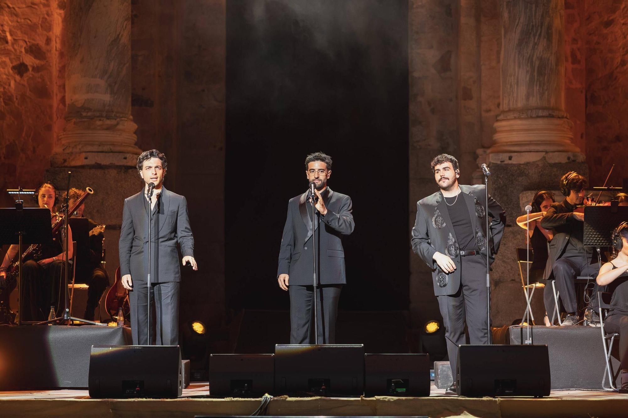 El concierto de Il Volo en el Teatro Romano de Mérida, en imágenes