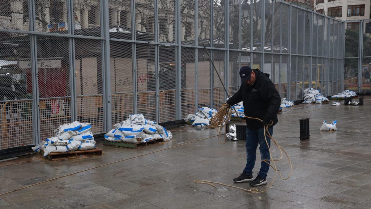 Suspended today's mascletà Monday March 7