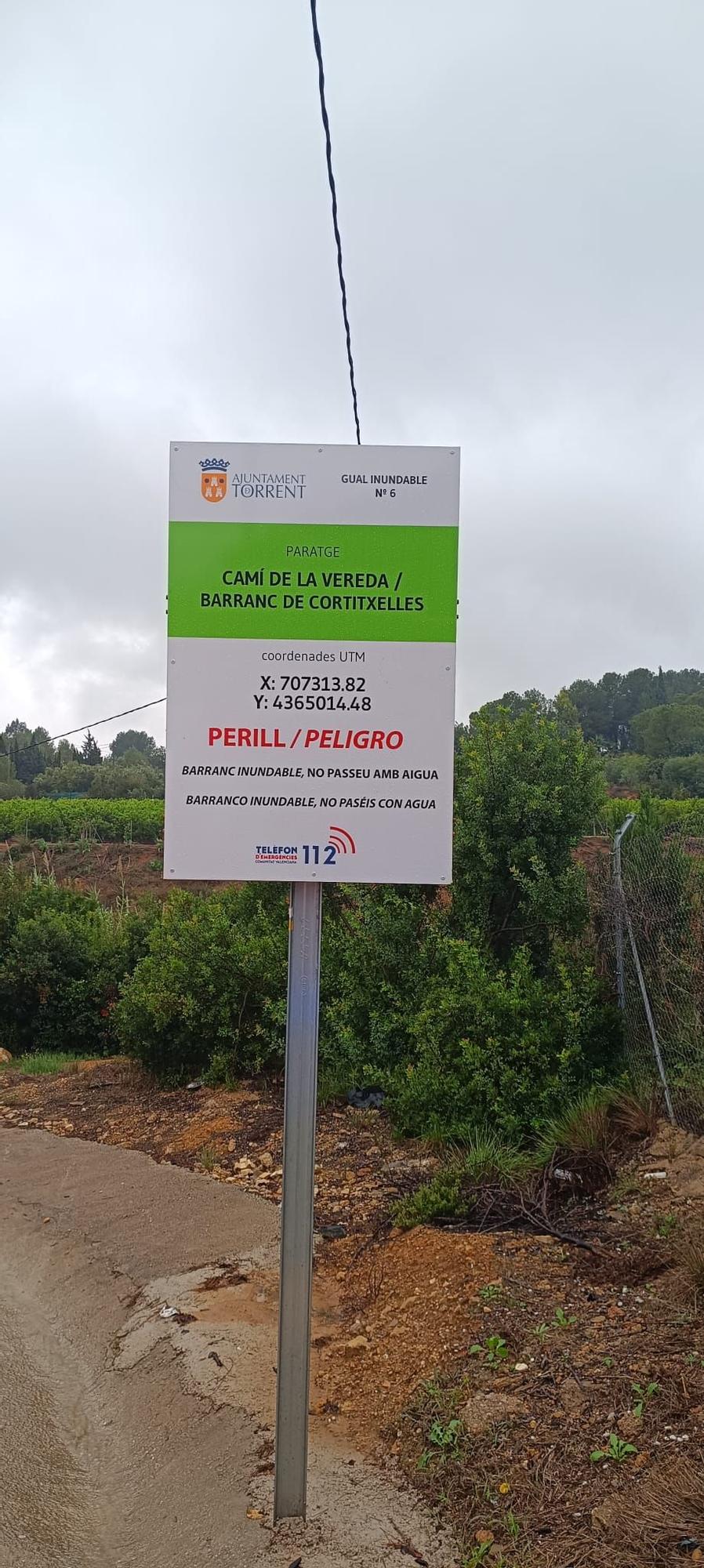 Los efectos de la DANA en caminos rurales de Torrent