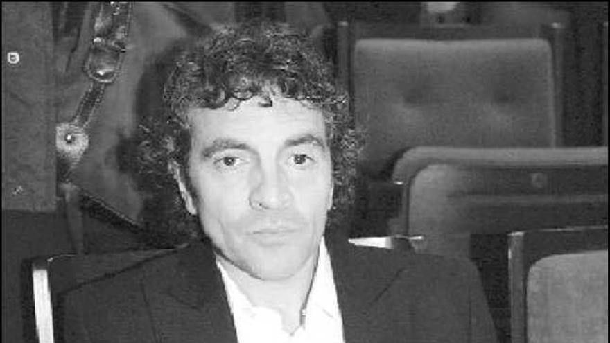 Juanma Lillo, ayer, en Oviedo.