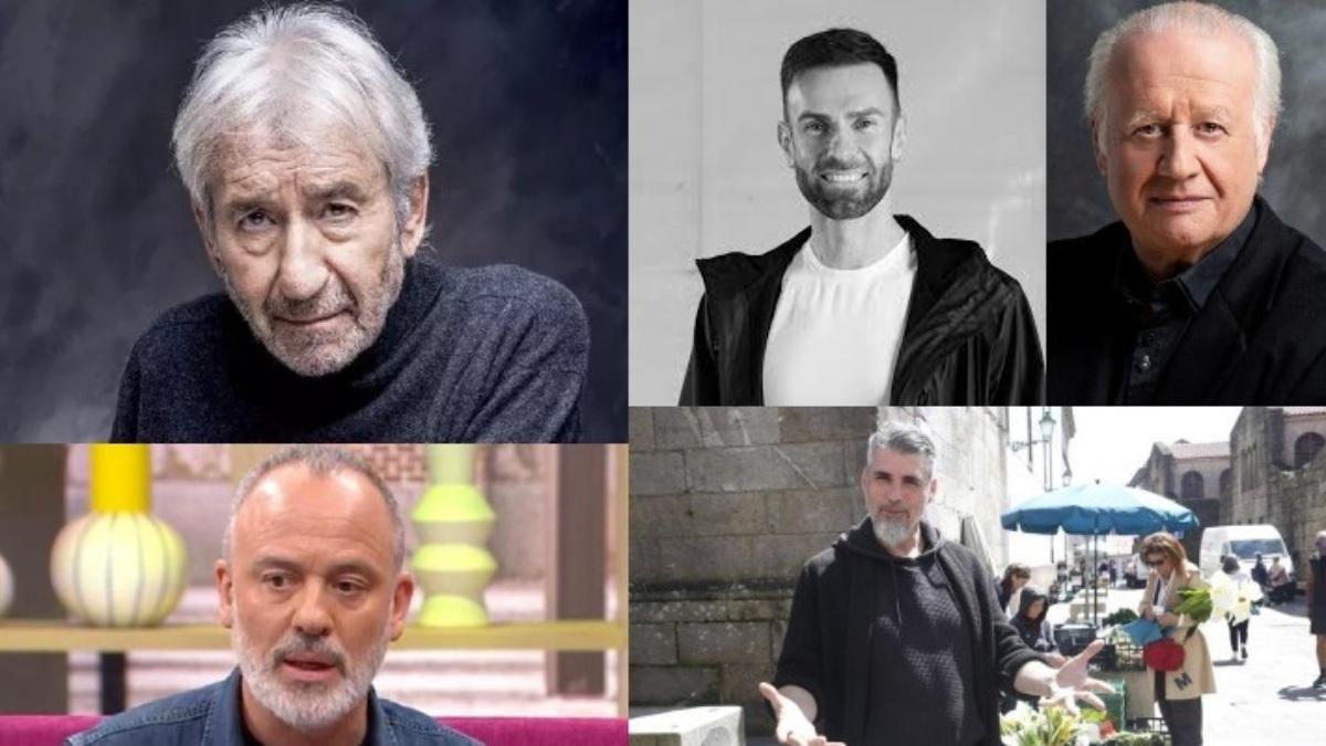 En el sentido de las agujas del reloj: Sacristán, Sieira, Echanove, Cobos y Gutiérrez