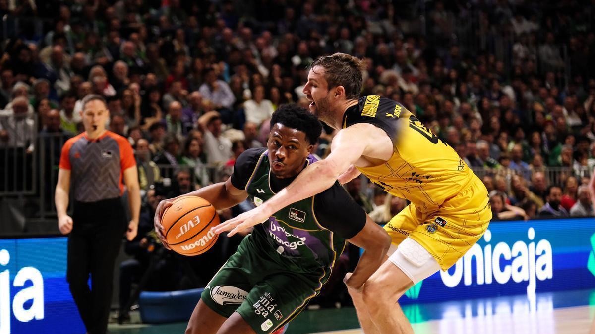 Imagen del partido entre el Unicaja y La Laguna Tenerife.