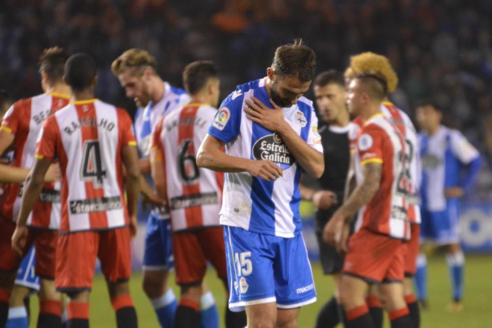 El Deportivo cae ante el Girona en Riazor