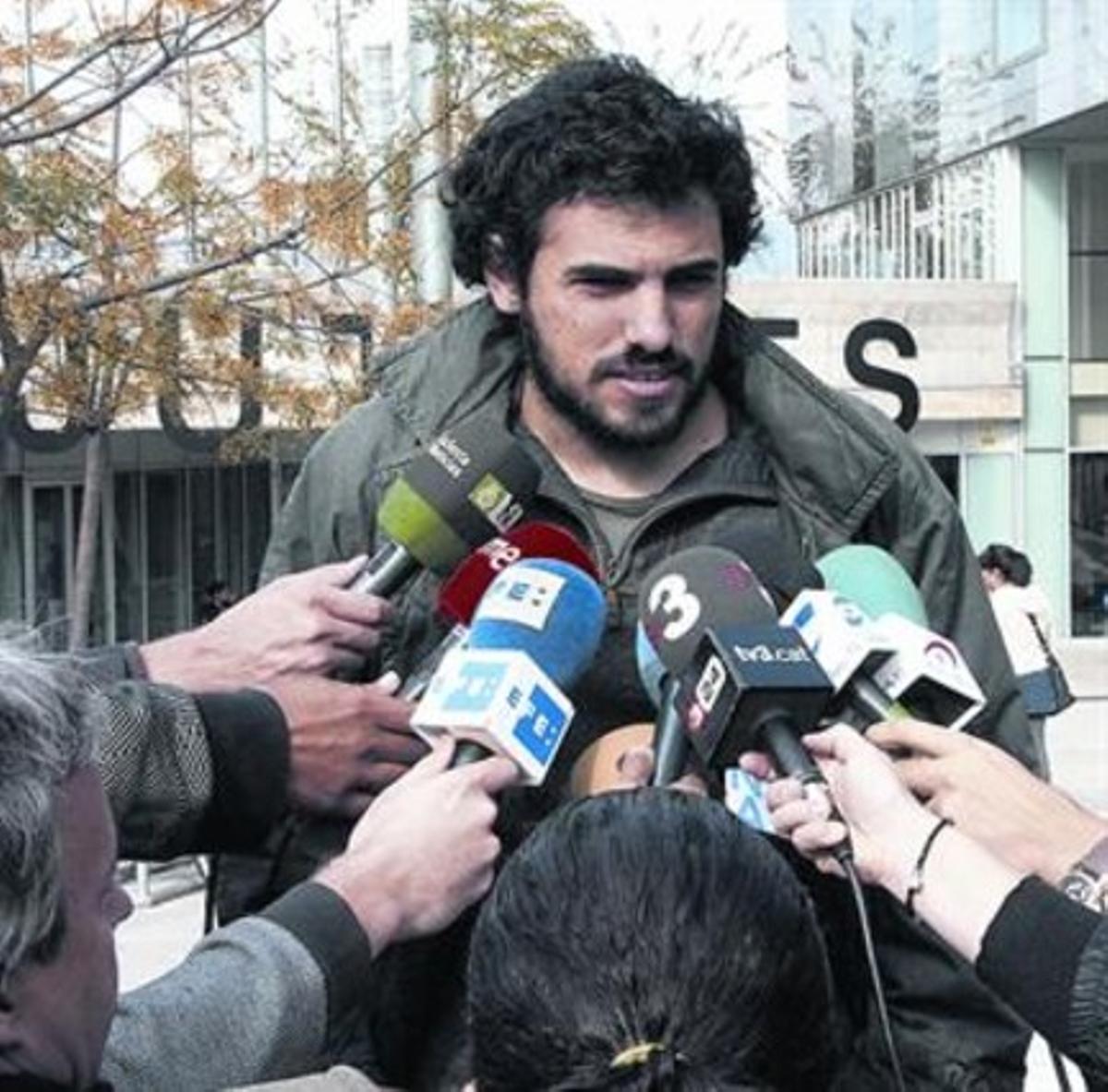 Enric Duran, tras el juicio civil que se celebró la semana pasada.