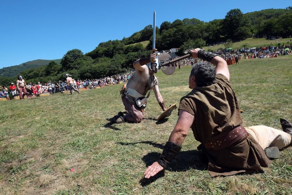 Batalla en la fiesta Astur romana en Carabanzo