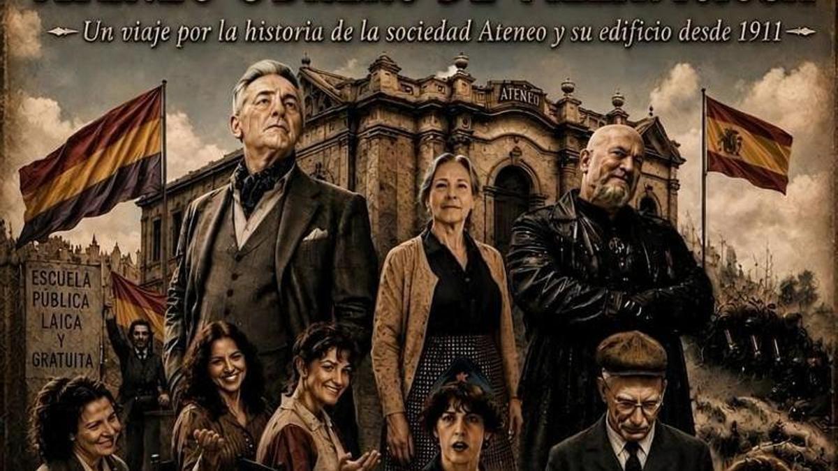 Parte del cartel anunciador.