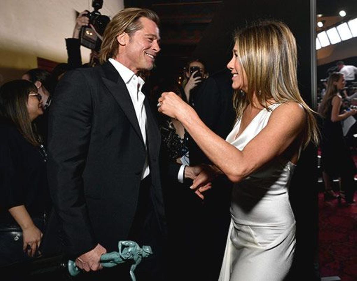 Jennifer Aniston con Brad Pitt en los Premios Screen Actors