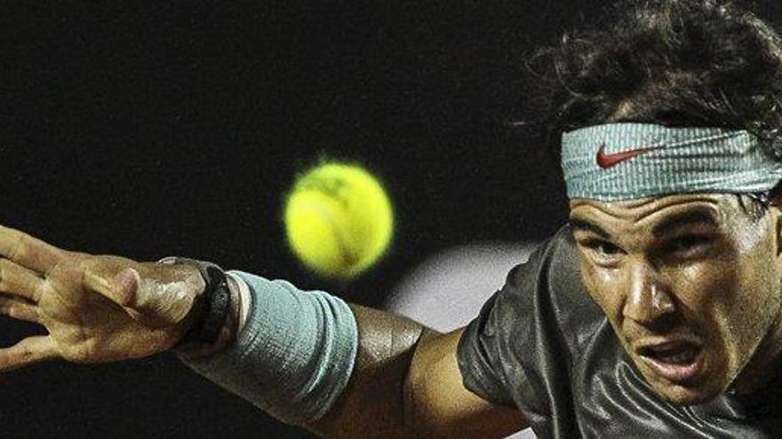 Nadal, durante el partido.