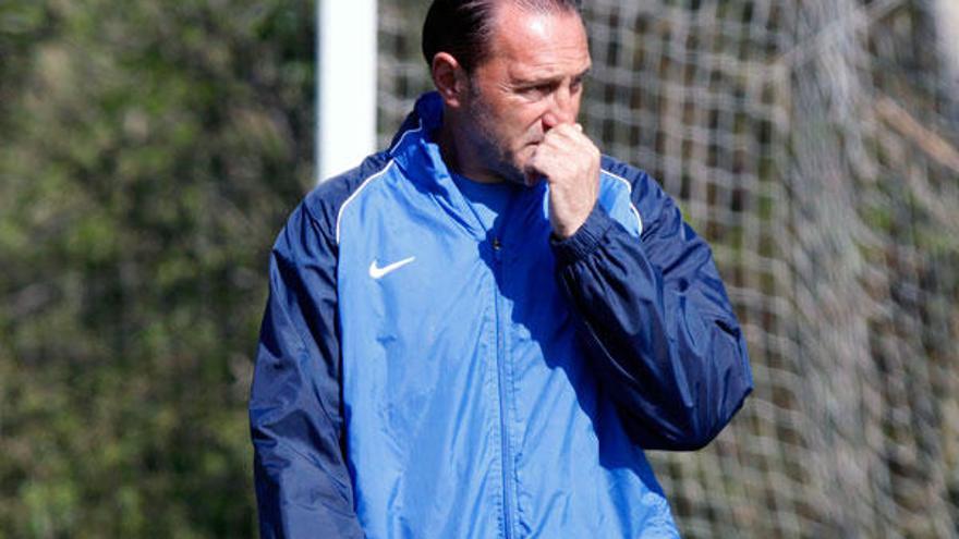 Pichi Lucas durante un entrenamiento.