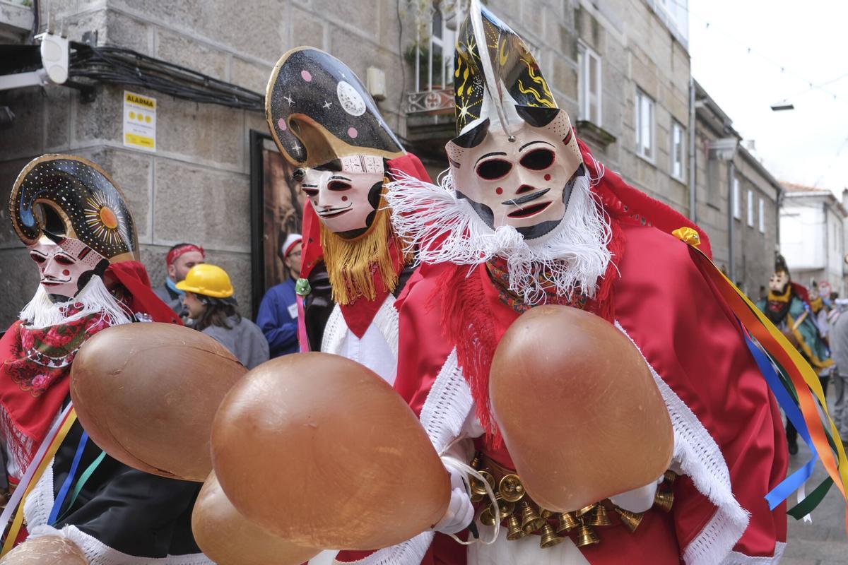 Las pantallas recorrieron las calles de  Xinzo de Limia
