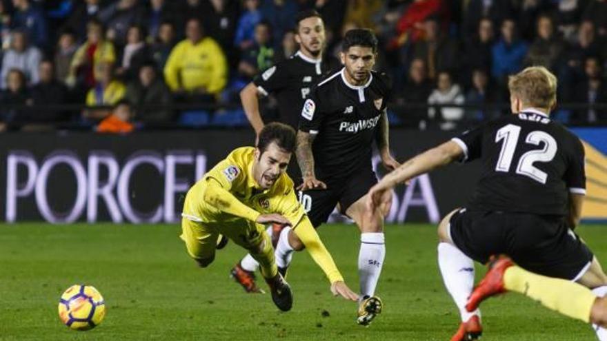 El Sevilla venció al Villarreal en su último enfrentamiento en el Estadio de la Cerámica.