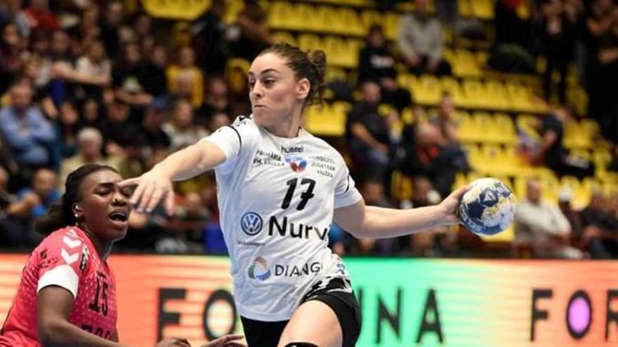 Marta López, jugadora malagueña de balonmano