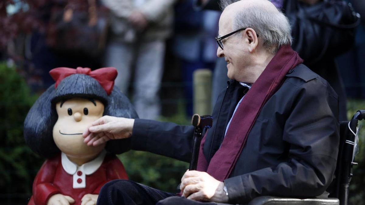 L&#039;humorista argentí gràfic i creador de les tires còmiques de Mafalda, Joaquín Salvador Lavado Tejón, més conegut com &#039;Quino&#039;.