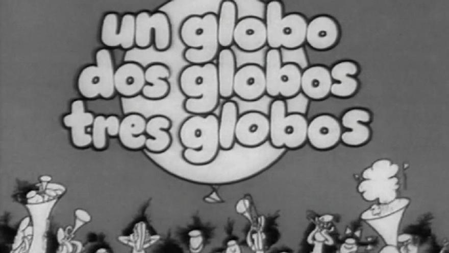 Carátula de "Un globo, dos globos, tres globos".
