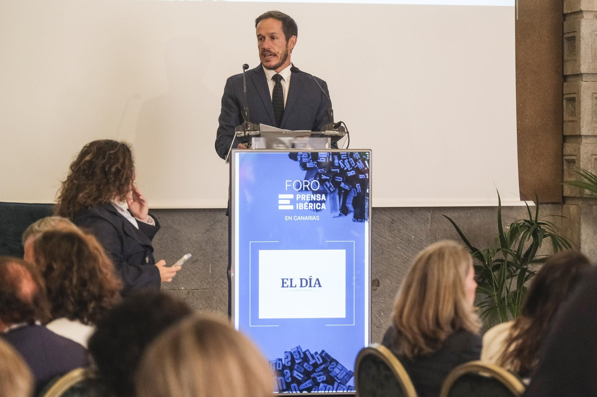 Foro Cambio Climático, con la presencia del consejero de Transición Ecológica del Gobierno de Canarias, Mariano Hernández Zapata. 