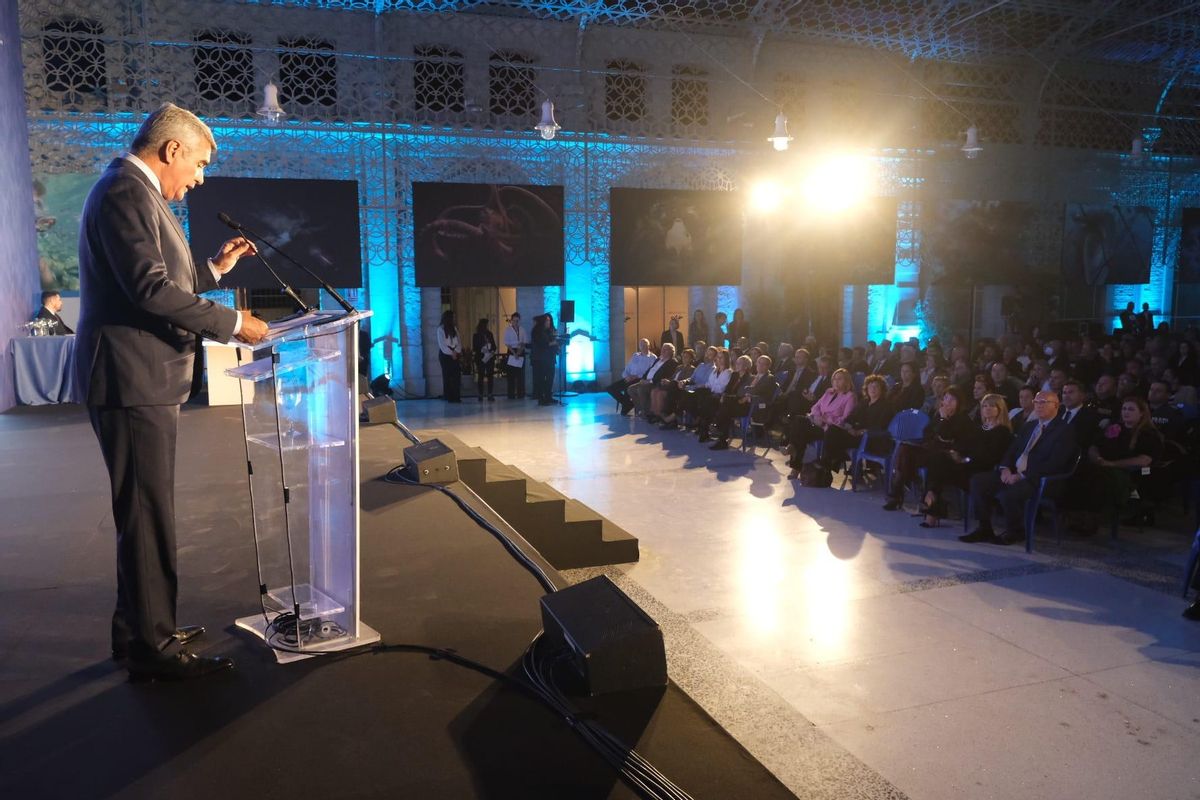 El presidente del Consejo Social de la UA durante su intervención