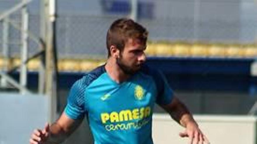 Ramón Bueno, en uno de los entrenamientos de esta pretemporada en la Ciutat Esportiva.