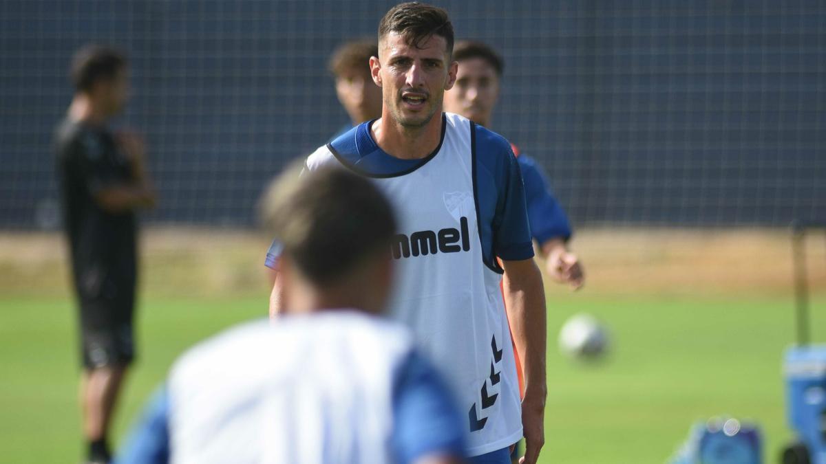 Pablo Chavarría, durante un entrenamiento.