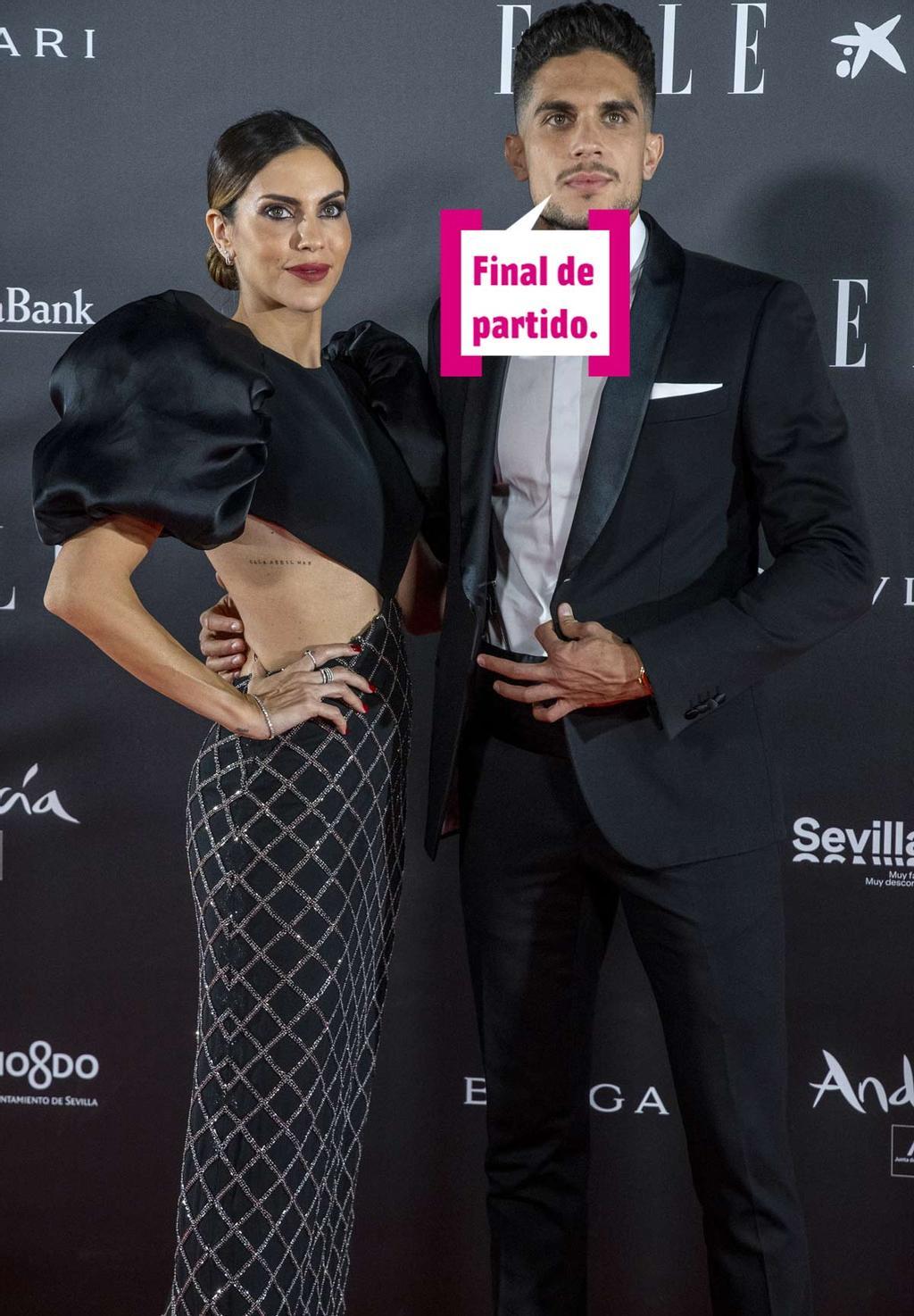 Melissa Jimenez y Barc Barta en la fiesta de Elle en sevilla