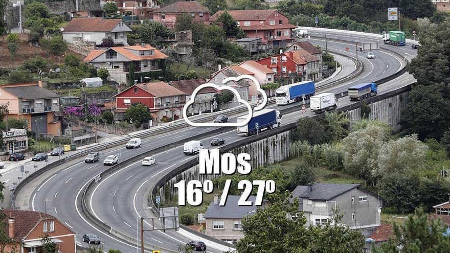 El tiempo en Mos: previsión meteorológica para hoy, viernes 31 de julio