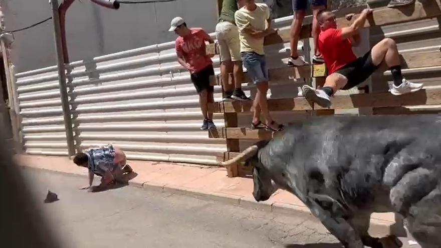 Vídeo de la cornada en los encierros de Blanca