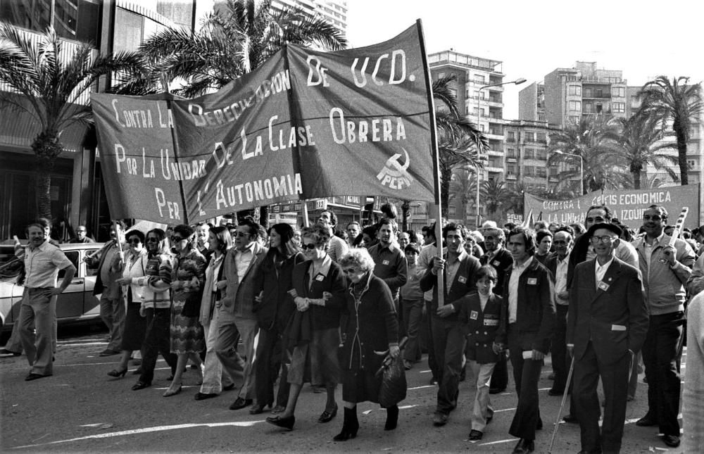 Protestas por el paro juvenil en 1983